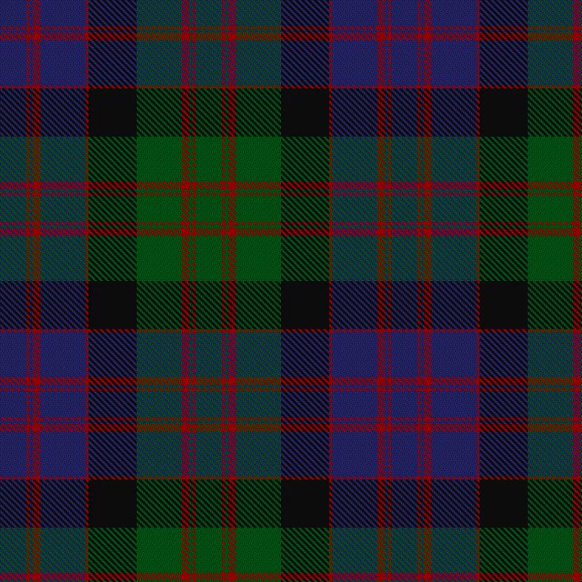 The MacDonald sett as rendered by the Scottish Register of Tartans from the registered threadcount.