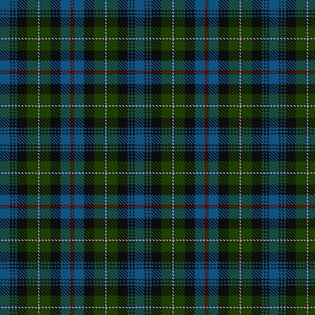 The Mackenzie sett as rendered by the Scottish Register of Tartans from the registered threadcount.
