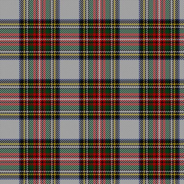 The Stewart Dress sett as rendered by the Scottish Register of Tartans from the registered threadcount.