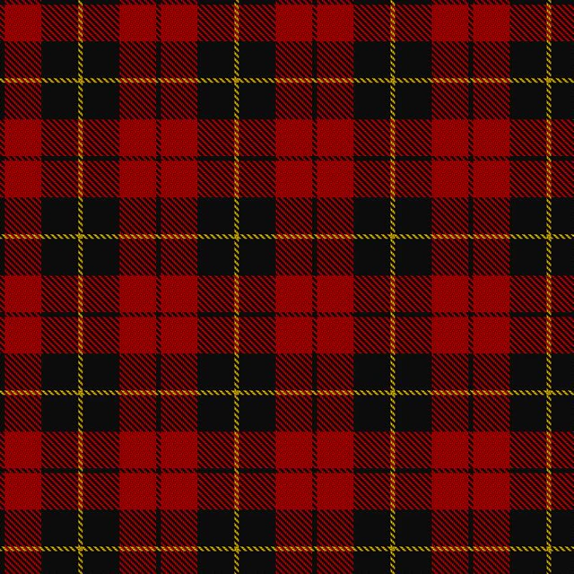 The Wallace sett as rendered by the Scottish Register of Tartans from the registered threadcount.